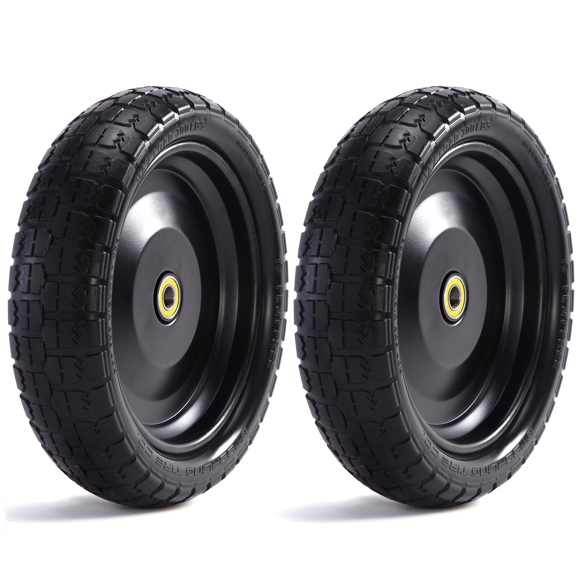 10 inch Flat Free Wheelbarrow Tires for Gorilla Carts Steerling Tire Co