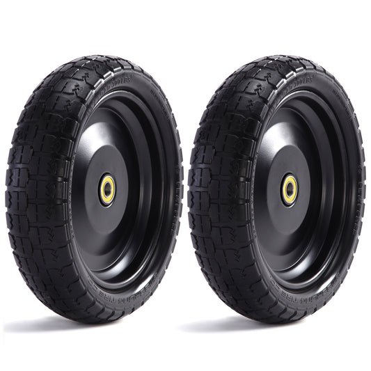 10 inch Flat Free Wheelbarrow Tires for Gorilla Carts