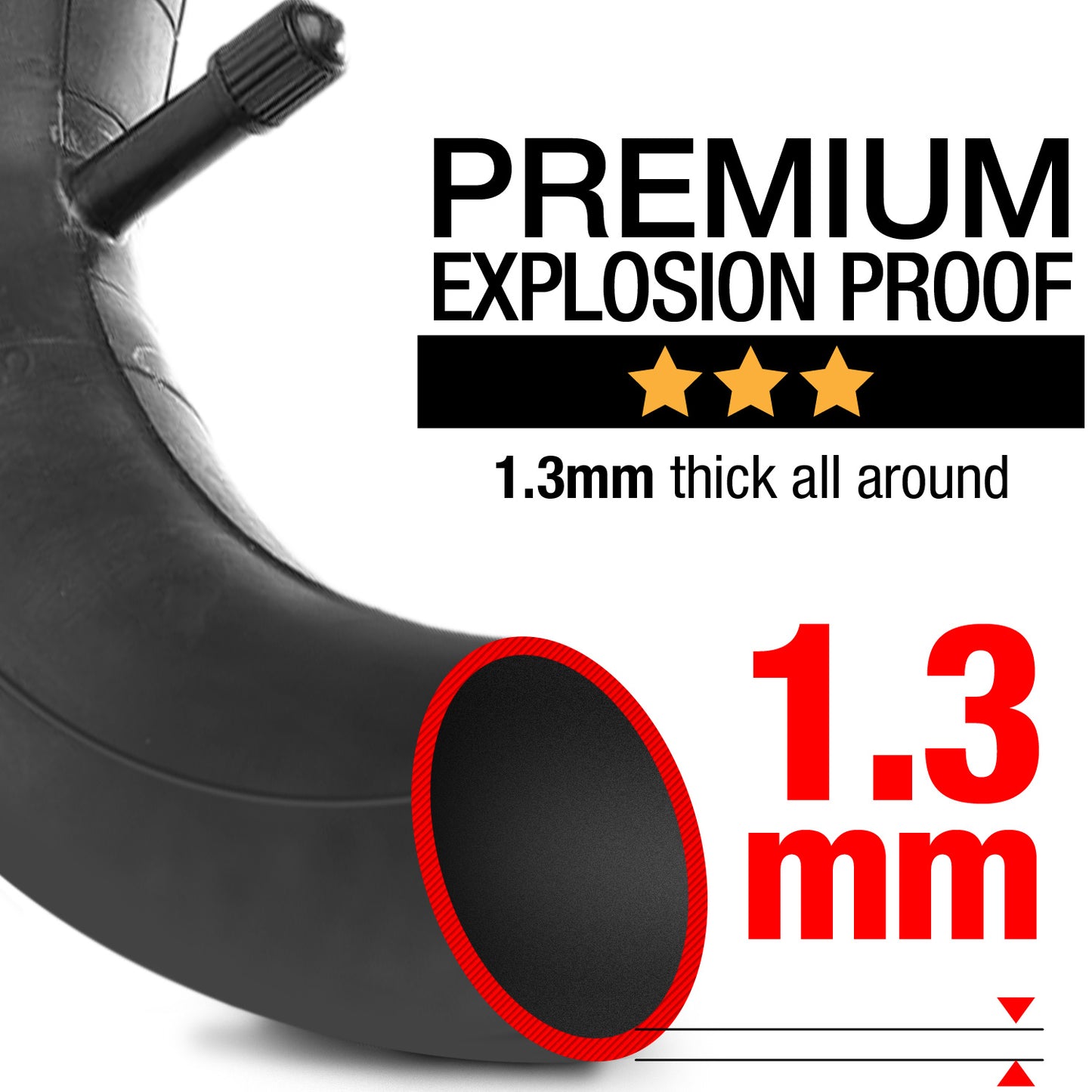 4.10/3.50-4 Inner Tube - 10" Inches [2-Pack]